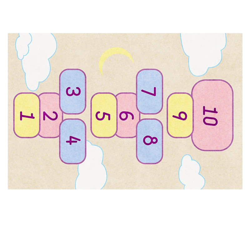 Cartoon Design Learning Kids Room Carpet for Crawling Jumping childrensterritory