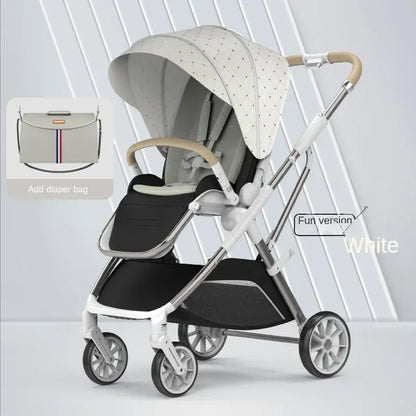 Four-wheeled High-view Portable Baby Stroller childrensterritory