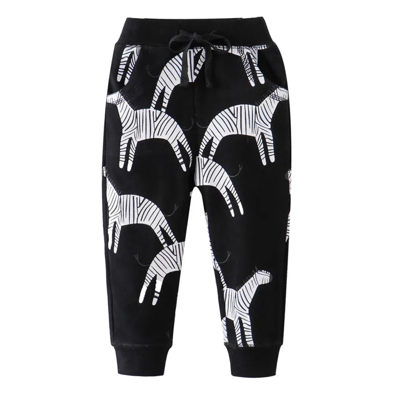Kids Boys Full Length Animals Print Sweatpants childrensterritory