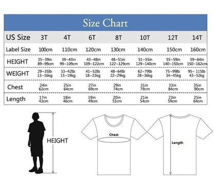 Kids 100% Full Battery Design T-shirts for Summer childrensterritory
