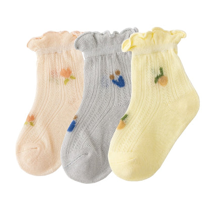3Pair/lot New Thin Casual Baby/Toddler Summer Socks childrensterritory