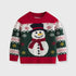 Kids Cartoon Christmas Snowman Round Neck Warm Sweater childrensterritory