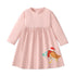 Long Sleeves Unicorn Print Casual Dresses For Girls childrensterritory