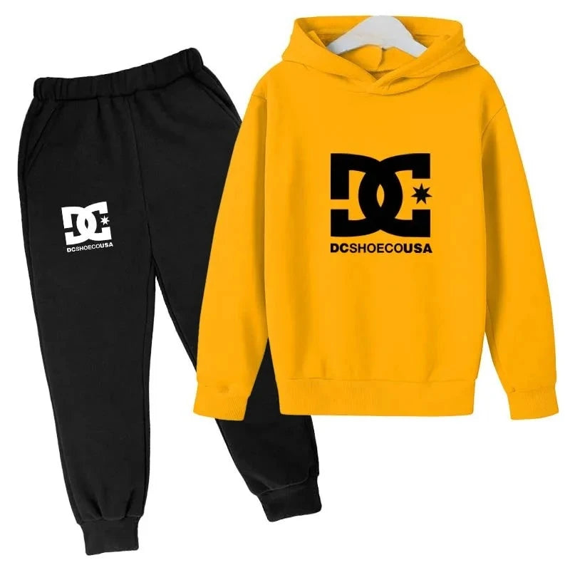 Kids Boys Long Sleeves Hoodies + Pants 2Pcs Set