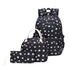 Paw-Printed 3-Piece Cute Waterproof Student Bag Set for Girls childrensterritory
