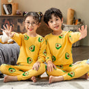 Kids Boys Girls Cartoon Print Tops + Pants Sets Sleepwear childrensterritory