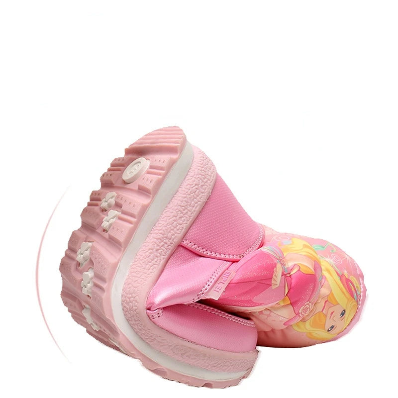 Kids Girls Real Wool Winter Warm Snow Boots
