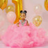 Fluffy, Floor-Length, Layered Pink Princess Ball Gown for Girls childrensterritory