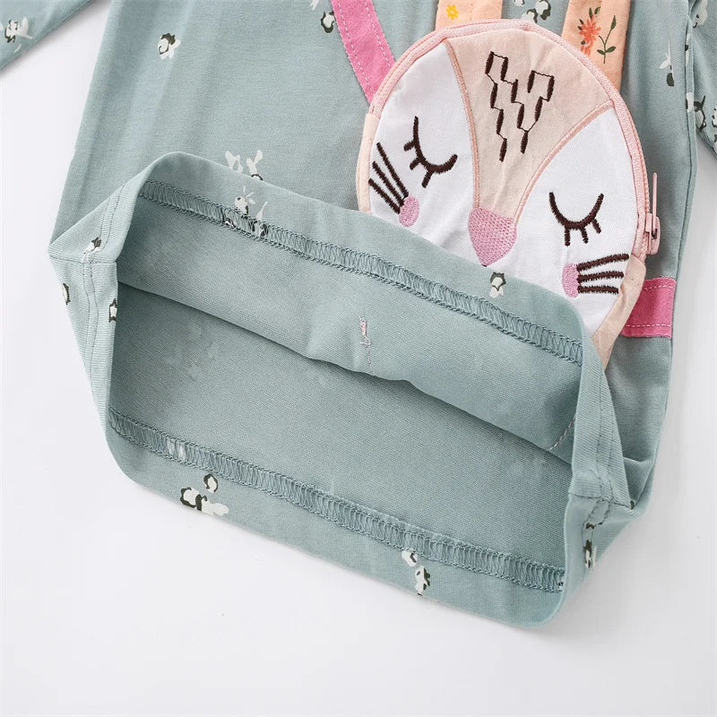Cartoon Design Long Sleeve Girls 2pcs Fall Clothing Sets childrensterritory