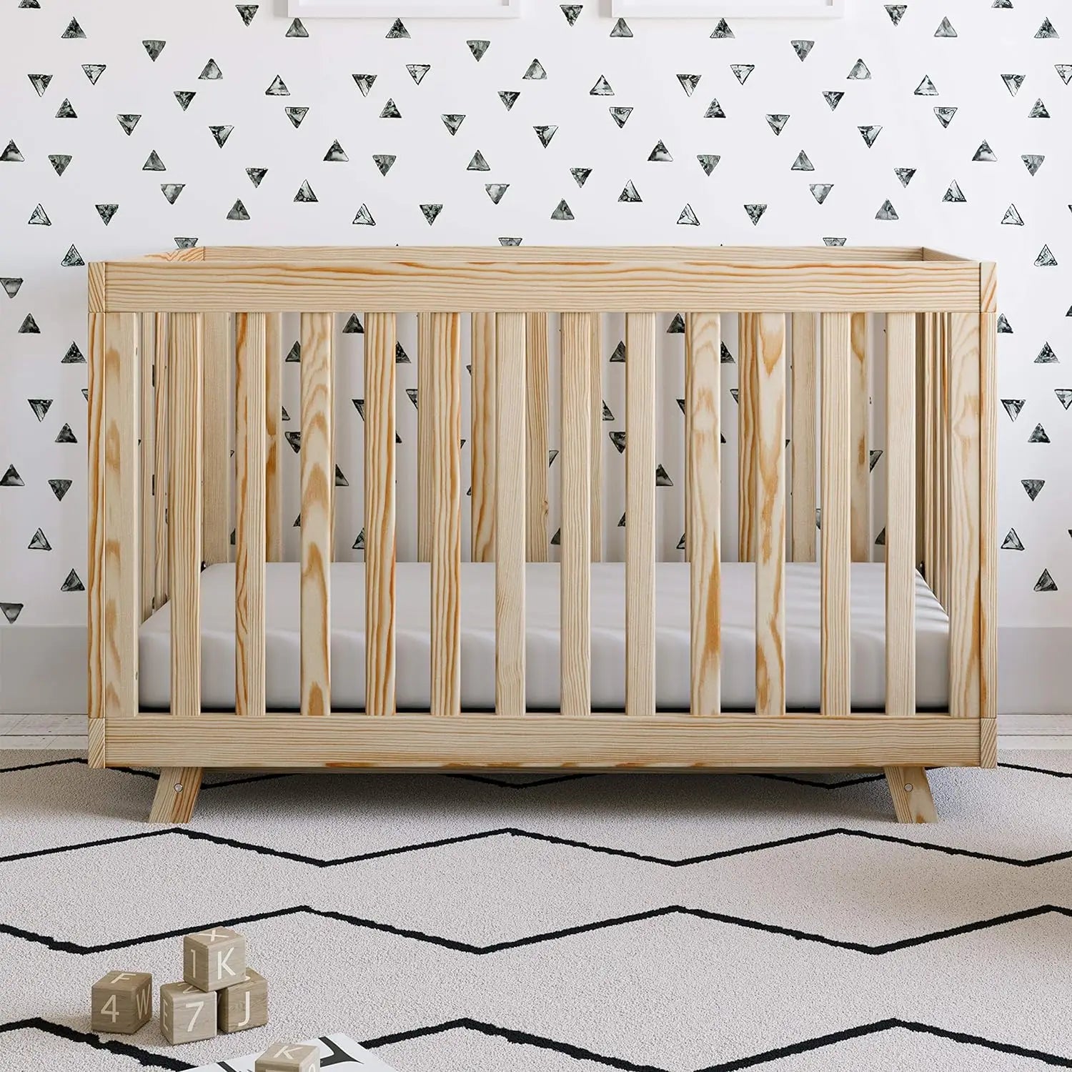 3-in-1 Convertible Baby Crib to Toddler Bed and Daybed childrensterritory