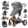 3 in 1 Portable High Landscape Luxury Baby Stroller
