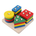 Kids Shape Matching Wooden Puzzle Educational Toys childrensterritory