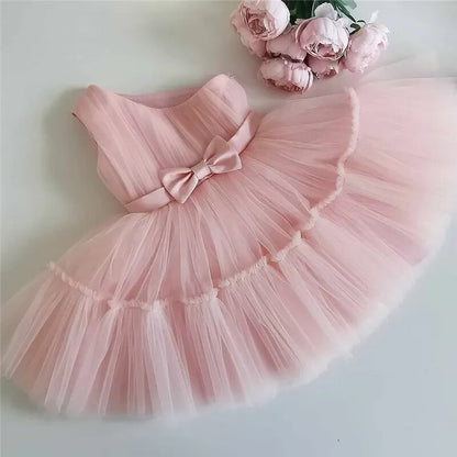 Baby Girls Princess Dress with Beadings for Christening childrensterritory