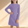 Girls’ Long-Sleeve Elegant Winter Dresses