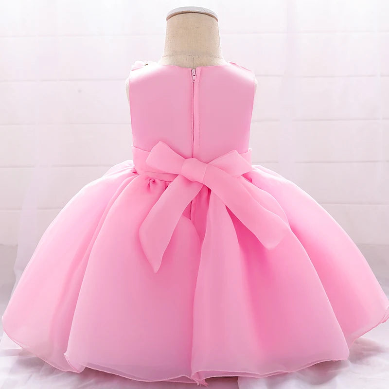 Luxury Flower Design Baby Girl Dresses For Birthday/Wedding childrensterritory