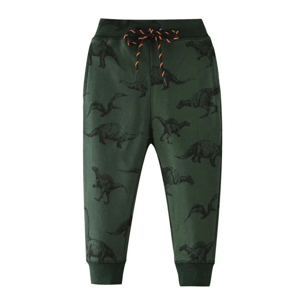 Kids Boys Full Length Animals Print Sweatpants