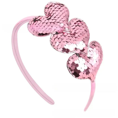 Heart-shaped Colorful Simple Headbands for Girls childrensterritory
