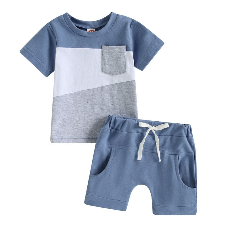 Baby Boys Short Sleeve Tops and Shorts Set for Summer childrensterritory