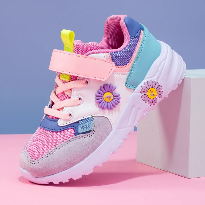 Non-slip Trendy Kids Girls Tennis Sneakers/Running Shoes childrensterritory