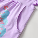 Cartoon Butterfly Design Kids Girls Cotton Dress for Summer