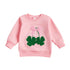 Casual Embroidered Irish Sweatshirt for Little Girls childrensterritory