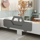 Stylish Car-Shaped Twin Bed with Bench for Kids childrensterritory