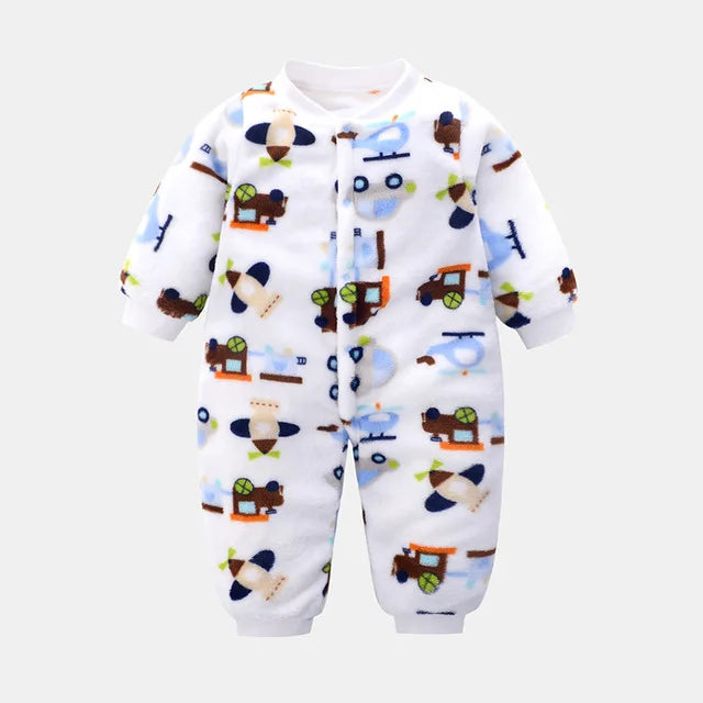 Baby Kids Cartoon Design Winter Bodysuits