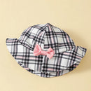 Newborn Girl Plaid Design Summer Romper and Hat Set childrensterritory