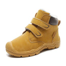 Kids Suede Fashion High Top Hook And Loop Warm Shoes childrensterritory
