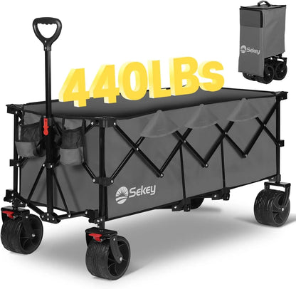 Garden Carts: 48"L Collapsible Folding Extended Wagon childrensterritory