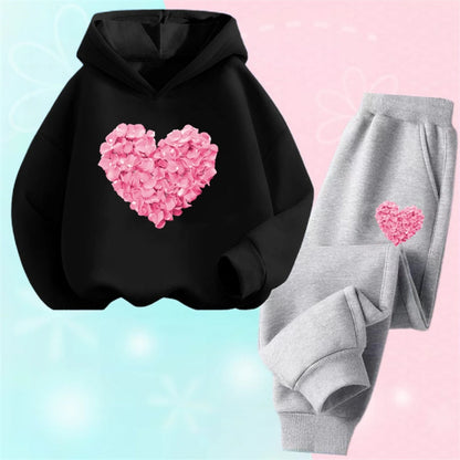 Girls 2 Pieces Casual Korean Style Sports Suits for Spring childrensterritory