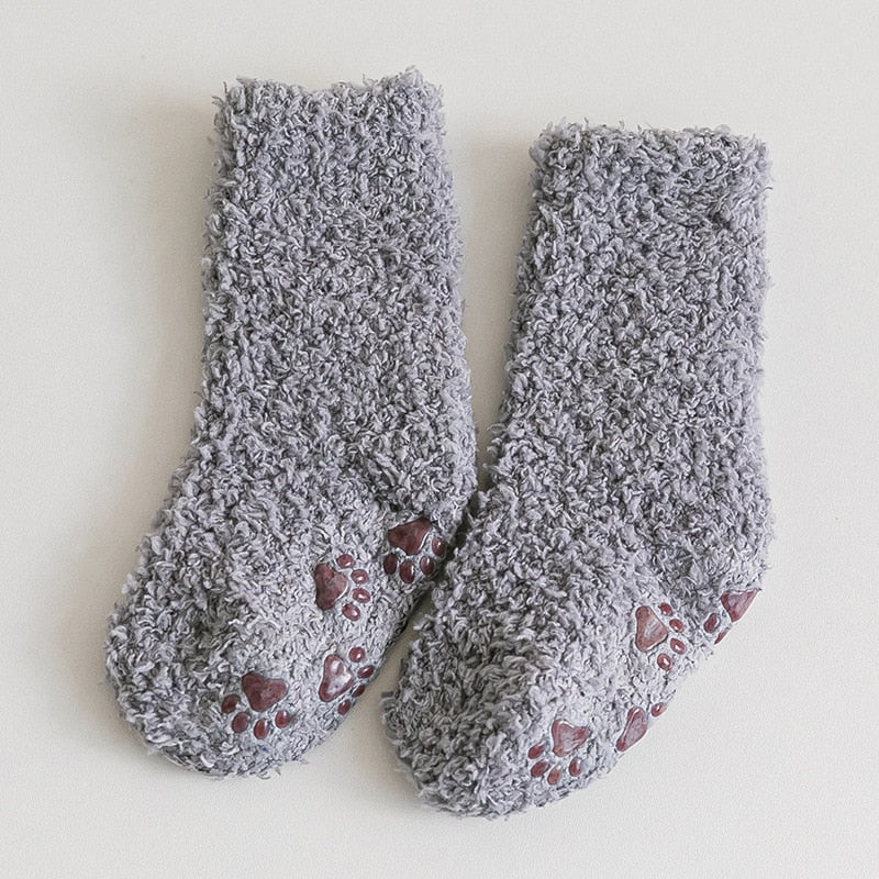 Coral Fleece Thick Newborn/Kids Socks Leg Warmers childrensterritory
