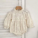 Baby Kids Long Sleeves Lace Design Christmas Party Costumes childrensterritory