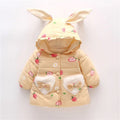 Toddler Girls Long Sleeve Printed & Hooded Soft Jacket
