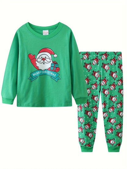 Cartoon Print Long Sleeves Kids Autumn Clothing Set childrensterritory