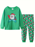 Cartoon Print Long Sleeves Kids Autumn Clothing Set childrensterritory