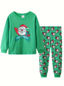 Cartoon Print Long Sleeves Kids Autumn Clothing Set childrensterritory