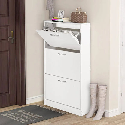 Shoe Storage Cupboard Organizer in White childrensterritory