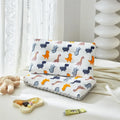 Cartoon Print Breathable Soft Gauze Baby Velvet Pillow childrensterritory