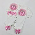 3pcs Pearly Crown Personalised Name Onesie for Newborn Babies childrensterritory