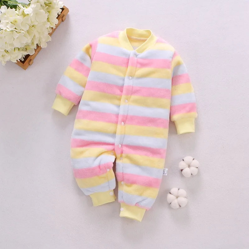 Baby Kids Cartoon Design Winter Bodysuits