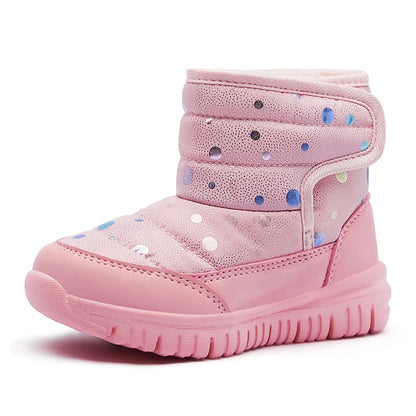 Cute Dots Design Kids Anti-skid Snow Boots childrensterritory