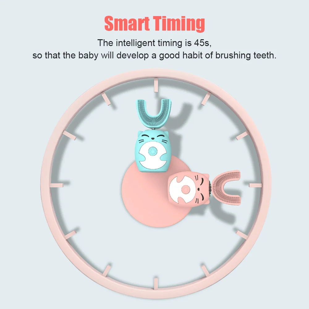 Automatic USB Rechargeable Kids U Shape Toothbrush childrensterritory