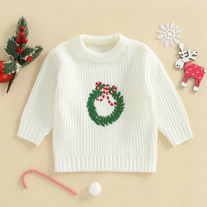 Kids Full Sleeves Tree Print Warm Sweater childrensterritory