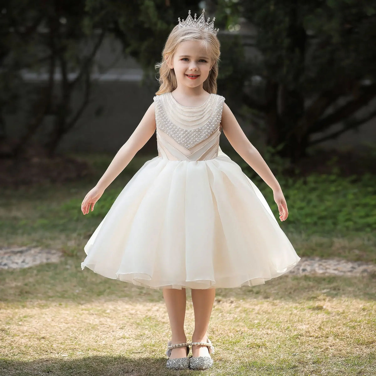 Elegant Bridesmaid Beading Design Girls Bridesmaid Dress