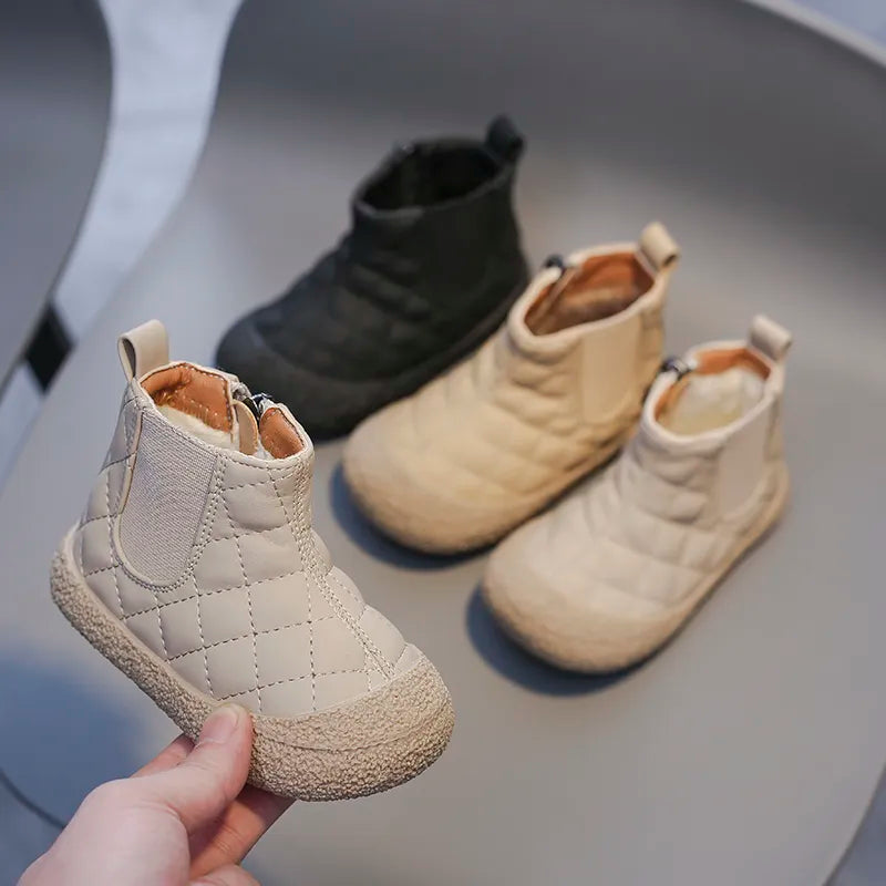 Baby/Kids Non-Slip Plush Cotton Snow Boots childrensterritory