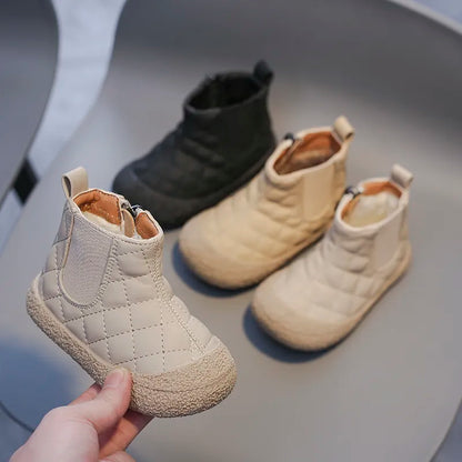 Baby/Kids Non-Slip Plush Cotton Snow Boots childrensterritory