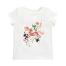 Half-Sleeves Cartoon Print Summer Casual Tops For Girls childrensterritory