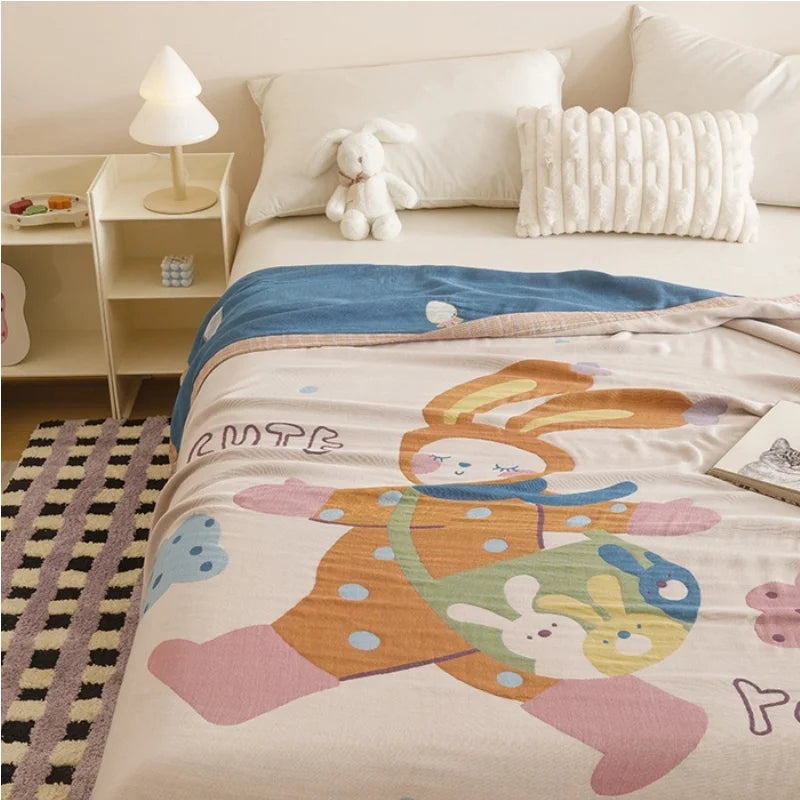 Kids’ Cartoon Print Soft Bedding Blanket