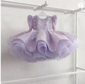 Kids Girls Gorgeous Sequin Fluffy Birthday/Performance Dress childrensterritory